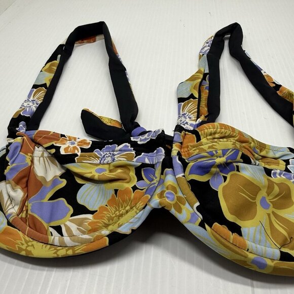 L Space Bikini Top Women Tropical Vacation Sugar Floral Spice Camellia Small - Picture 6 of 9